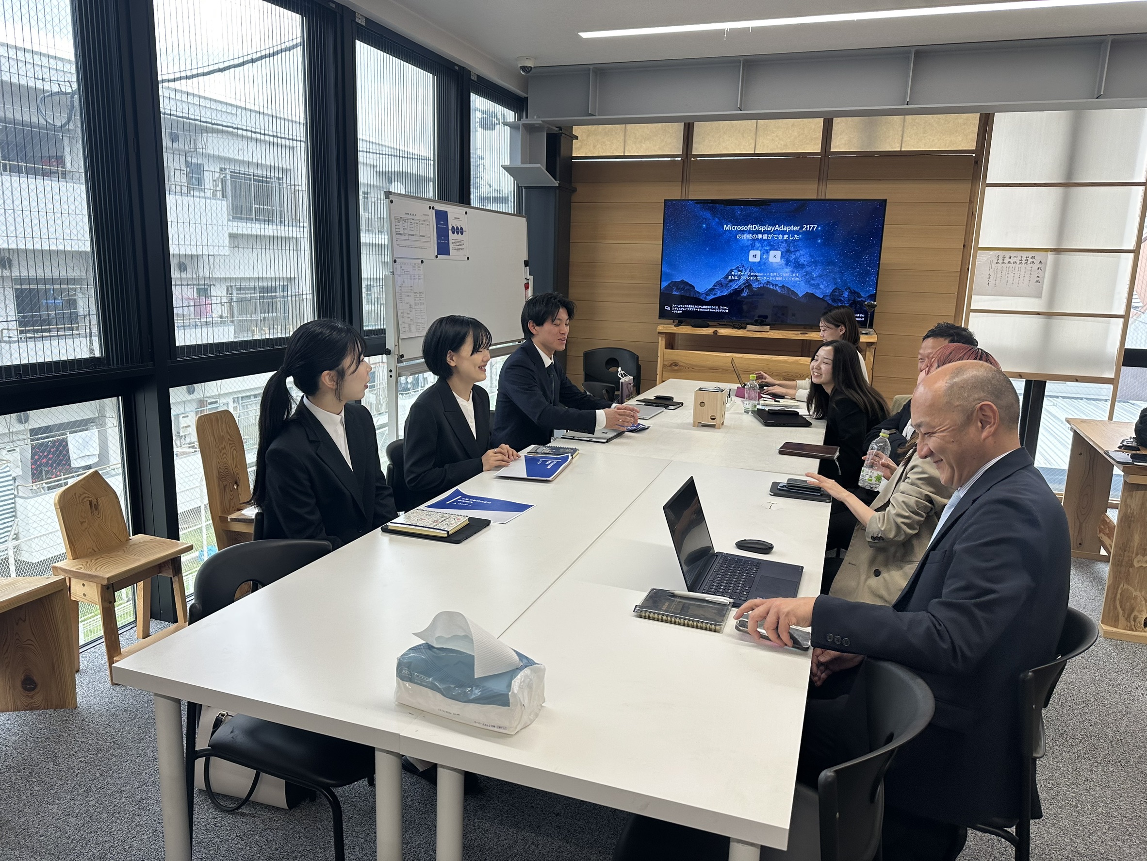 企業訪問の様子